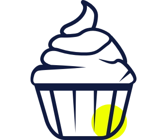 Icono de pastelería y alimentación